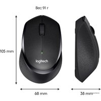 Мышь Logitech B330 Silent Plus (черный)