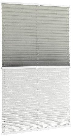 Плиссе Delfa Basic Crush СПШ-35202/3504 Basic Transparent (68x160, серый/белый)