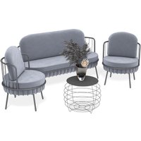 Диван Sheffilton SHT-DS286 (стальной серый/каттара/графит муар)