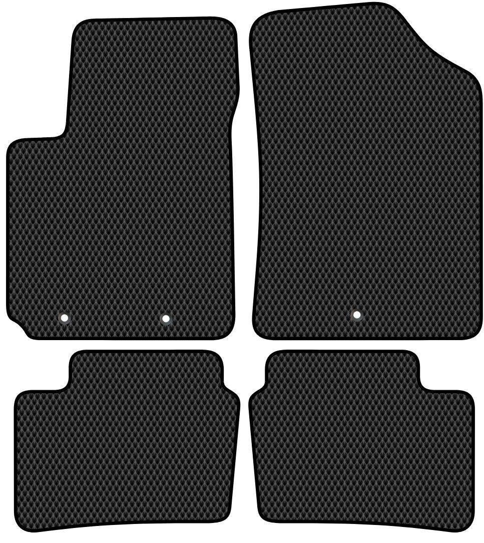 

Комплект ковриков для авто Alicosta Kia Picanto II (хэтчбек 5 дв, хэтчбэк / TA) 2011 - 2017 (черный, ромб)