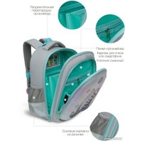 Школьный рюкзак Grizzly RAz-286-2 (серый)