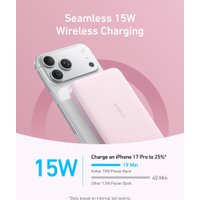 Внешний аккумулятор Anker MagGo Power Bank A1664 10000mAh (розовый)