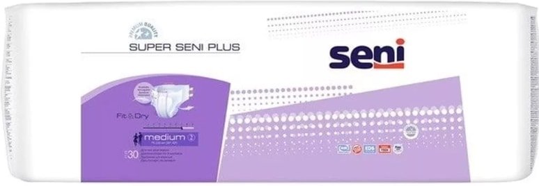 

Подгузники для взрослых Seni Super Plus M (30 шт)