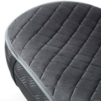 Накидка на автомобильное сидение Car Performance CUS-1012 BK/BK (алькантара, черный)