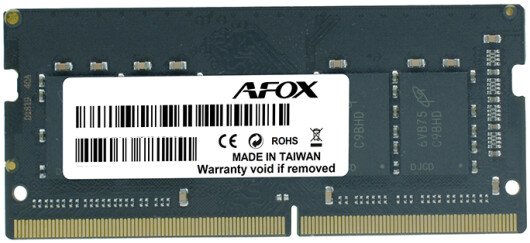 

Оперативная память AFOX 4ГБ DDR4 SODIMM 3200 МГц AFSD44PK1C