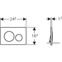 Панель смыва Geberit Sigma 20 115.882.KJ.1 (белый/глянцевый хром)