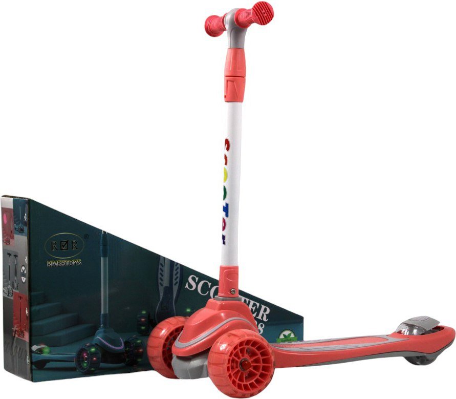 

Трехколесный самокат RiverToys HB-606 (розовый)