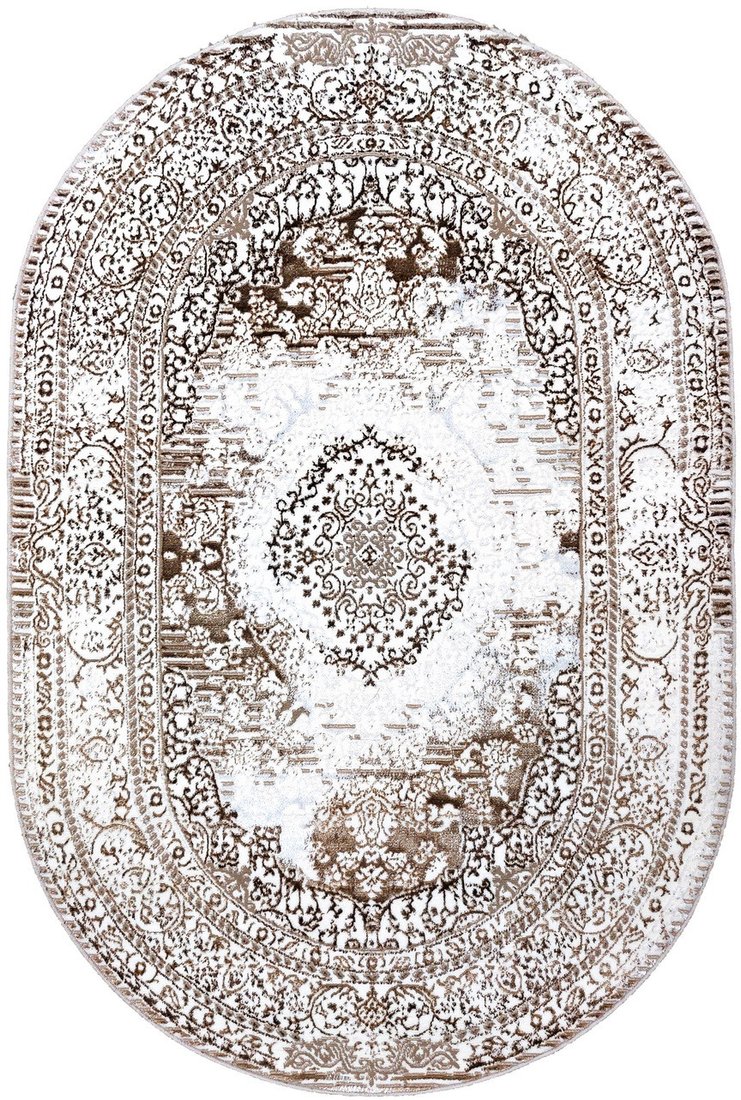 

Ковер для жилой комнаты Merinos Nora O1708-680-OVAL (1.4x2)