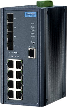 Управляемый коммутатор 2-го уровня Advantech EKI-7712E-4F-AE
