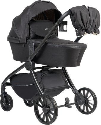 Универсальная коляска Farfello 2в1 Baby shell Total BS-11 (черный/черная рама)