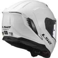 Мотошлем LS2 FF818 Storm III Solid (2XS, белый глянец)
