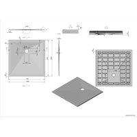 Душевой поддон Vincea VST-4SR1010W 100x100