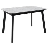 Кухонный стол Lepremo AV 1209 HPL+МДФ раздвижной 1200-1600x800 (виктори натуральный/черный)