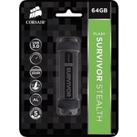 USB Flash Corsair Flash Survivor Stealth 64GB USB 3.0 [CMFSS3B-64GB]