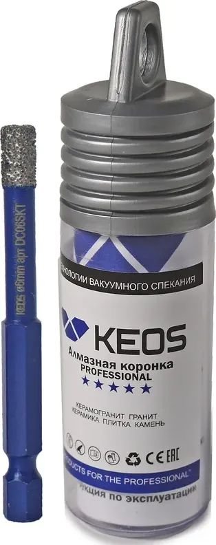 

Коронка KEOS Pro 6мм DC06SKT