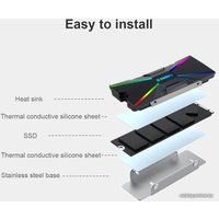 Радиатор для SSD Xilence XC401 M2SSD.B.ARGB