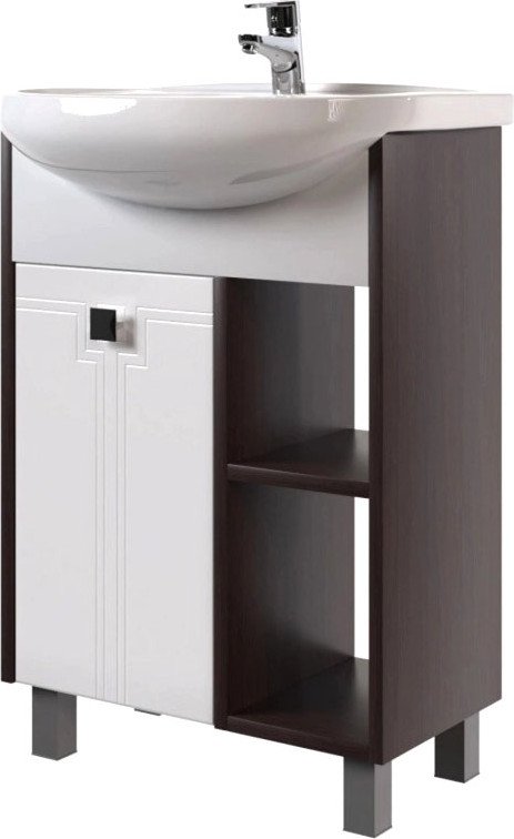 

Mixline Тумба под умывальник Боско-55 554987 (белый/венге)