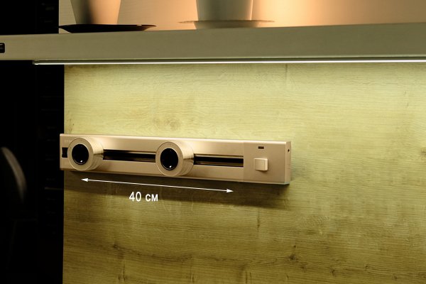 

Трековая розетка AVEL шинопровод 40 см + 2 ЕВРО розетки (золотистый)