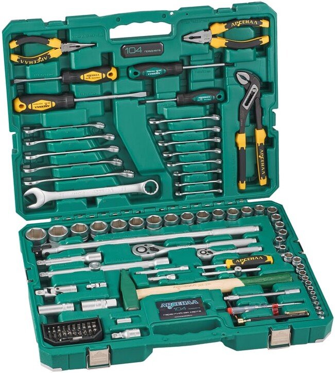 

Набор домашнего мастера Арсенал 8144610 (104 предмета)