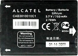 

Аккумулятор для телефона Копия Alcatel CAB3010010C1