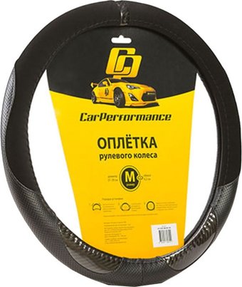 Оплетка на руль Car Performance CP-2032 BK/BK (M) (черный)