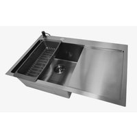 Кухонная мойка Stellar Decor S7850NB-L-D (нано черный)