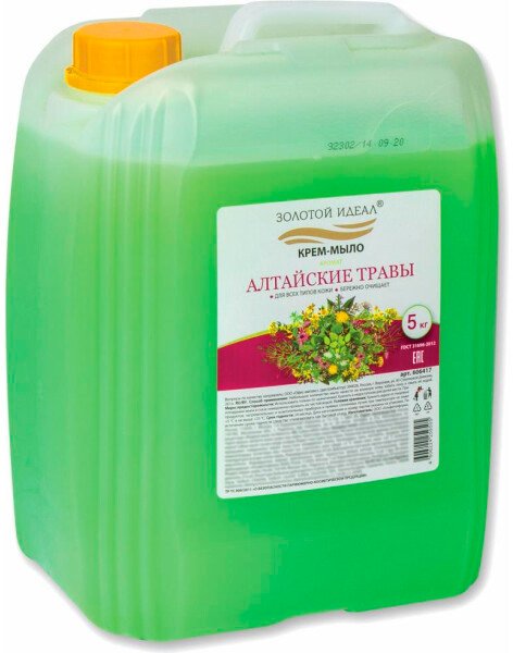 

Золотой идеал Мыло жидкое Алтайские травы 606417 5 л