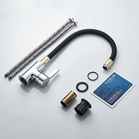 Смеситель Ledeme H98 L4898-10 (черный/хром/золотой)