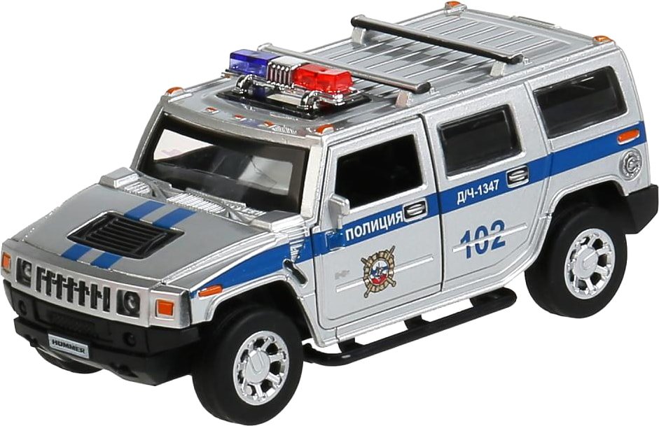 

Легковой автомобиль Технопарк Hummer H2 Полиция HUM2-12POL-SR (серебристый)