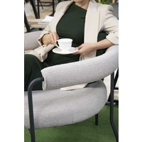 Интерьерное кресло Sheffilton SHT-AMS120 (светло-серый/антрацит)