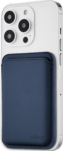 Чехол для телефона uBear Leather Shell для iPhone 12+ (темно-синий)