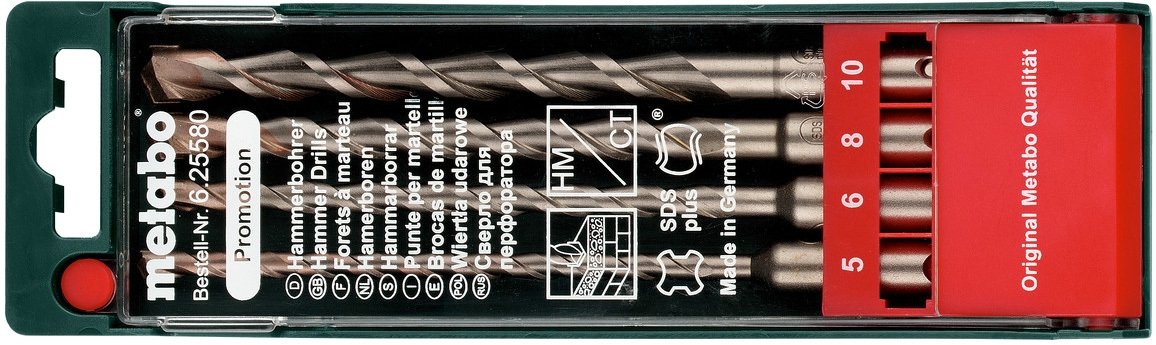 

Набор буров Metabo 625580000 (4 предмета)