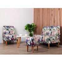 Пуф MONOFIX Одос Принт пуф (тропики/микровелюр)