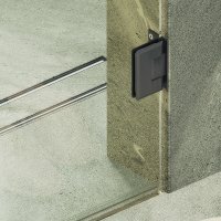 Душевая дверь MaybahGlass 195x70.5 MGD-507-6 (прозрачное стекло/черный)
