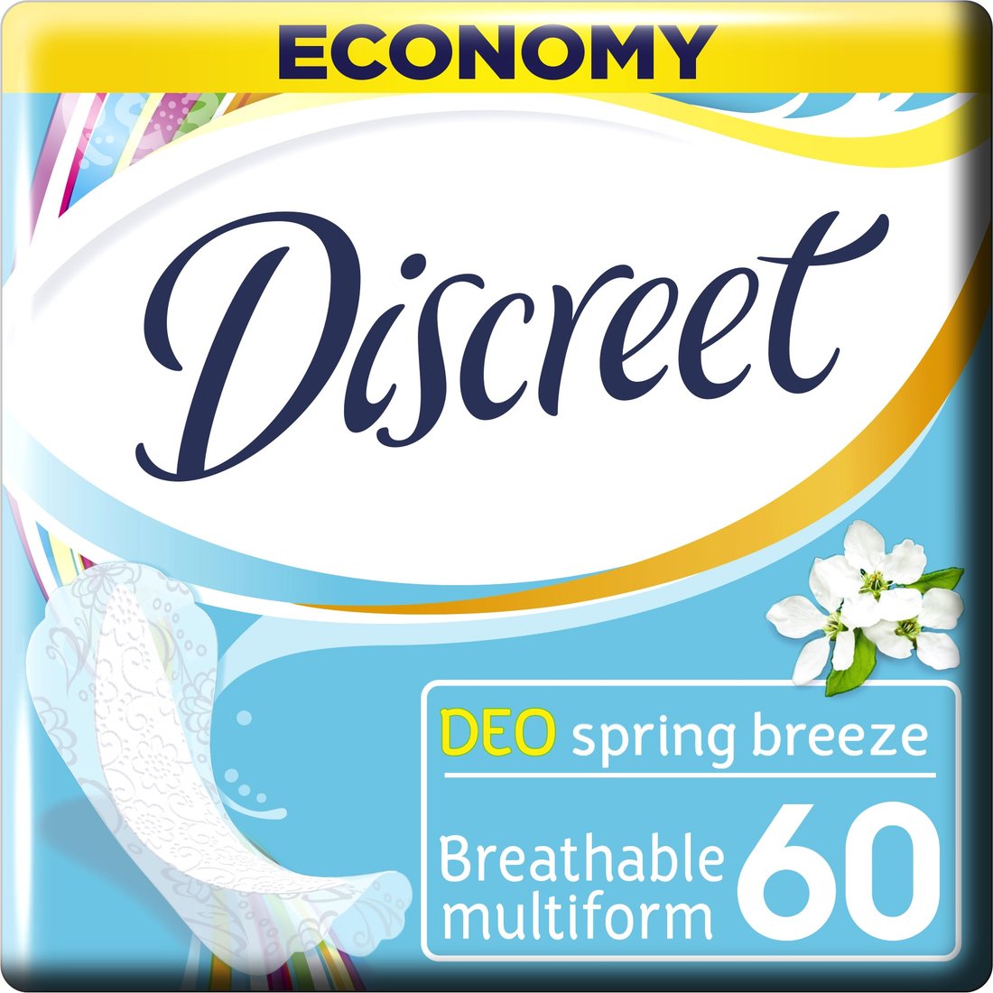 

Прокладки ежедневные Discreet Deo Spring Breeze Multiform (60 шт)