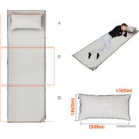 Самонадувающийся коврик KingCamp Comfort Single KM3605 (серый)