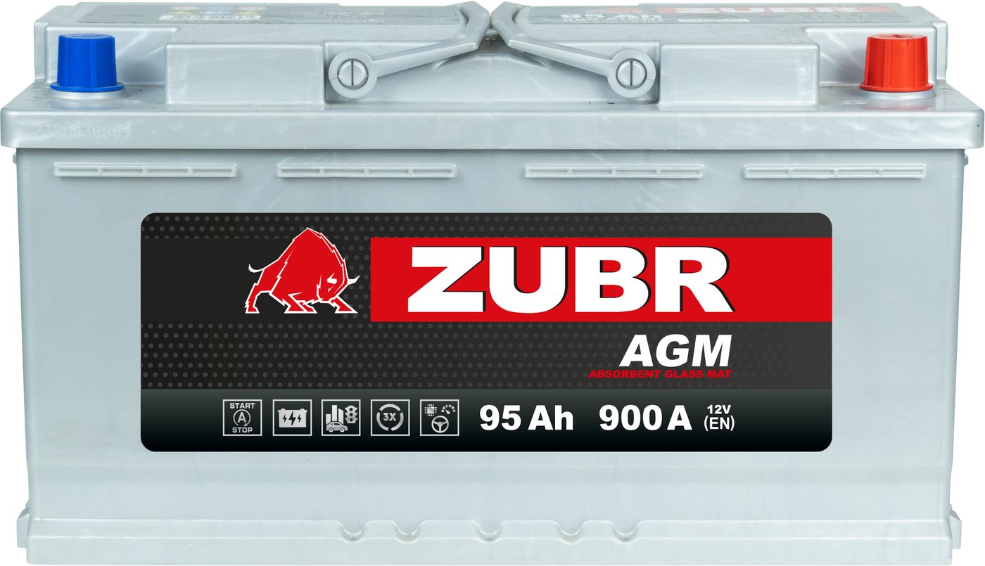 

Автомобильный аккумулятор Zubr AGM R+ Турция (95 А·ч)