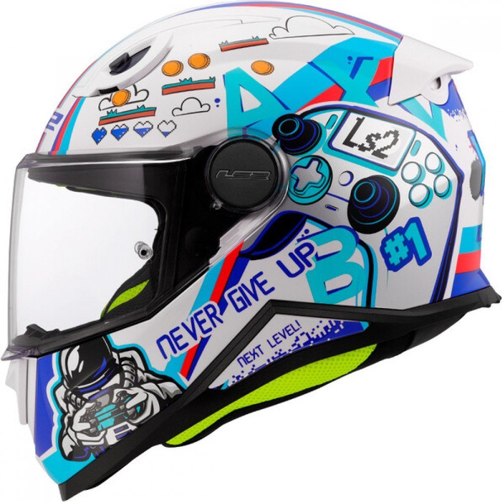 

Мотошлем LS2 FF812 Kid Next Level (M, белый)