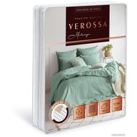 Евро комплект постельного белья Нордтекс Verossa Евро Melange Emerald VRM 2515 Emerald Д12 23