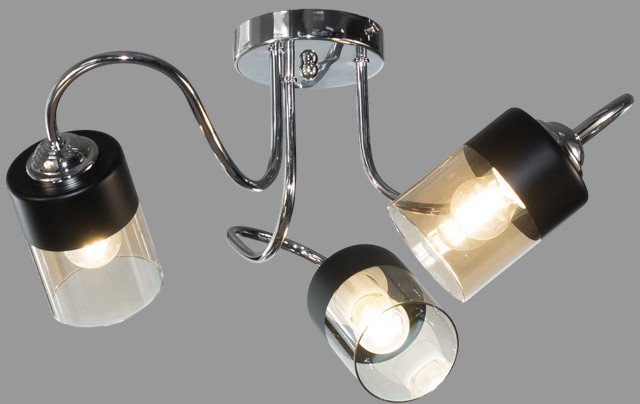 

Люстра средней высоты Aitin Pro НПБ 02-3х60-102 C1445/3A (хром/черный)