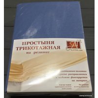 Простыня Альвитек Трикотажная на резинке 200x200x20 ПТР-ГЕЛЬ-200 (голубая ель)