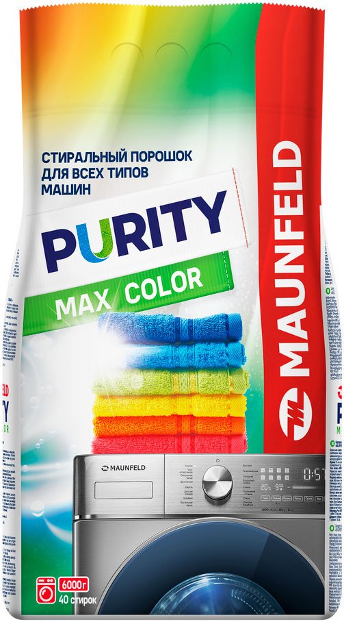 

Стиральный порошок MAUNFELD Purity Max Color Automat 6 кг
