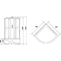 Душевая кабина Grossberg PB 93 в Лиде