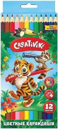 

Набор цветных карандашей Creativiki КЦ12КР (12 цветов)