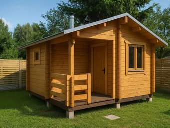 Русская баня Woods из бруса Нега