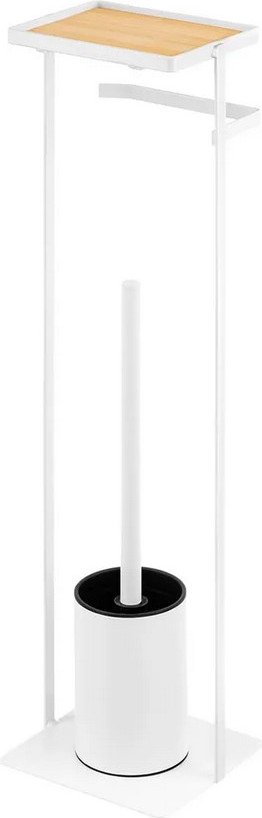 Держатель для туалетной бумаги и ершика El Casa Белая 240473