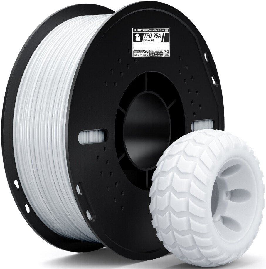 Филамент Elegoo TPU (1.75 мм, 1 кг, белый)