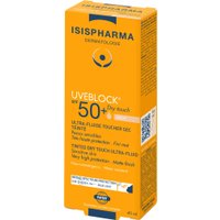 ISISPHARMA Uveblock Dry Touch Tinted SPF 50+ Ультра-флюид с очень высокой степенью защиты от солнечного излучения светлый тон 40 мл