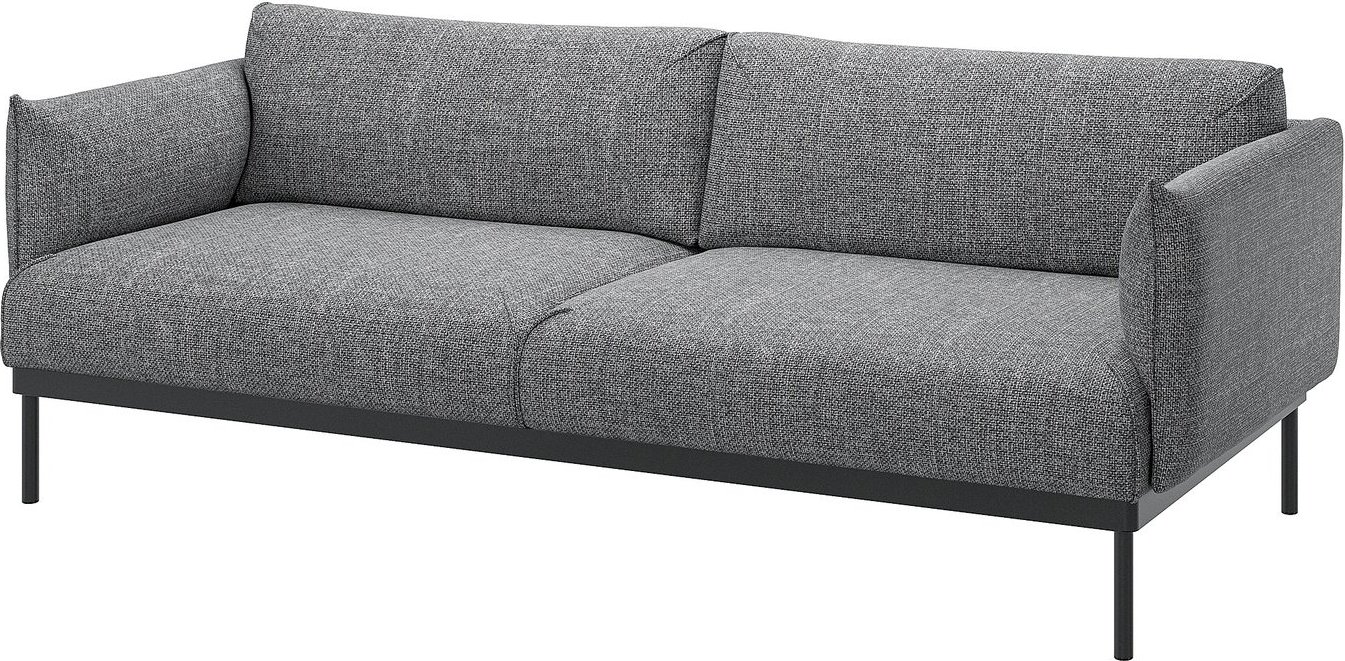 Диван Ikea Applaryd Lejde серый/черный 70506237