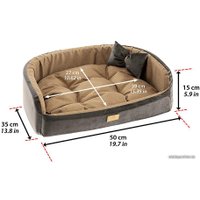 Лежак Ferplast Harris 50 83785012 (коричневый)